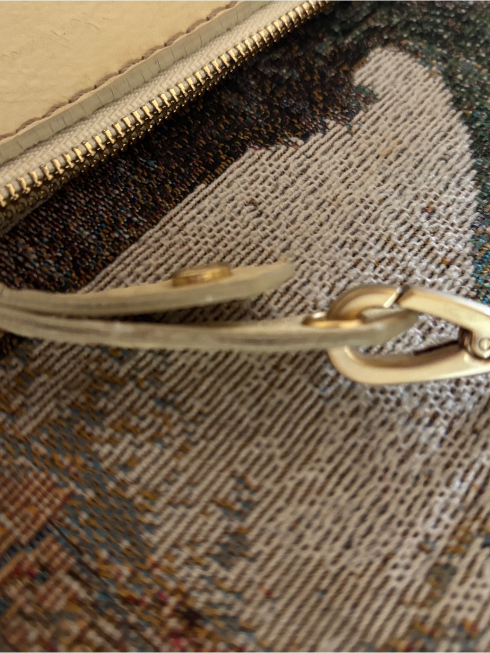 Cole Haan Butter Yellow Pebble Leather Wristlet Clutch - Picture 7 of 10